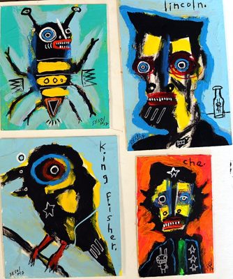 "Matt Sesow: Shock and Awe," American Visionary Art Museum, Baltimore: Hi DC/Baltimore! I'll be dropping off over 100 recent small paintings for sale at Sideshow at the American…