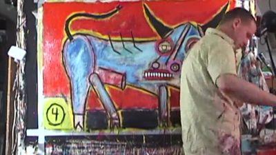 "Matt Sesow: Shock and Awe," American Visionary Art Museum, Baltimore: show postcard / invitation