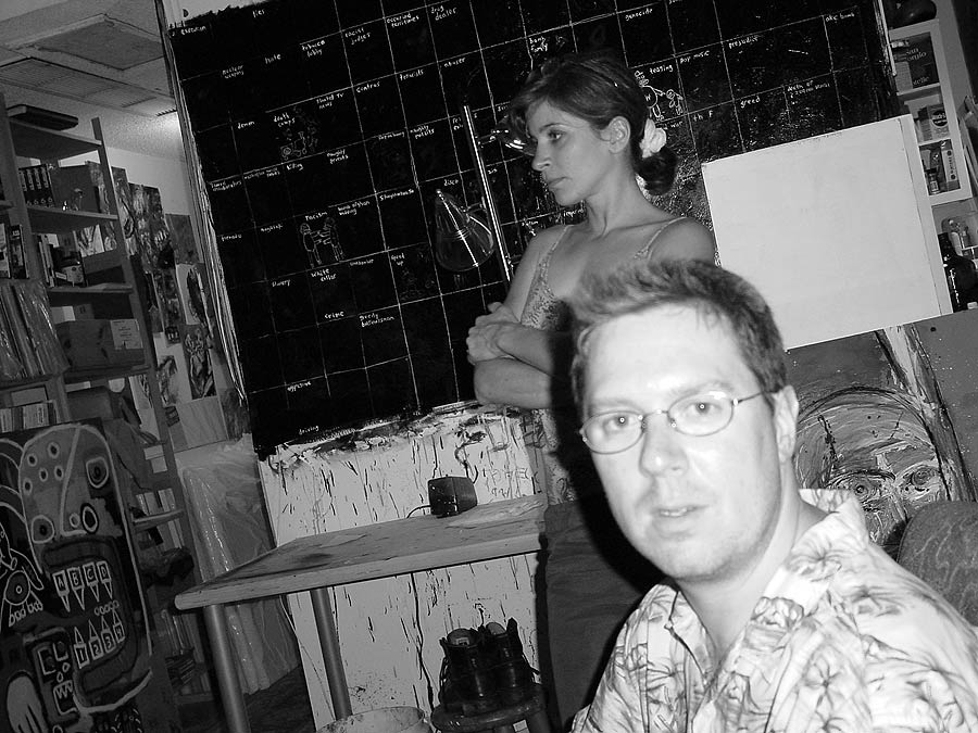 A second frame from the same studio night.