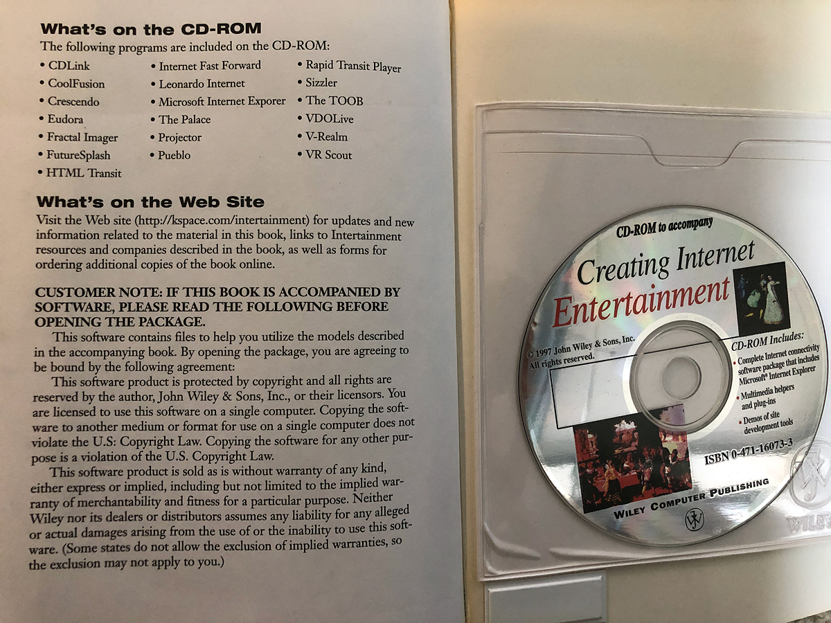 CD-ROM page and companion disc