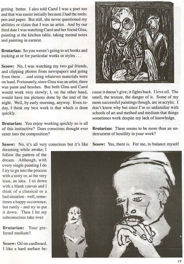 Brutarian Magazine Interview (1999), from Matt Sesow's press archive