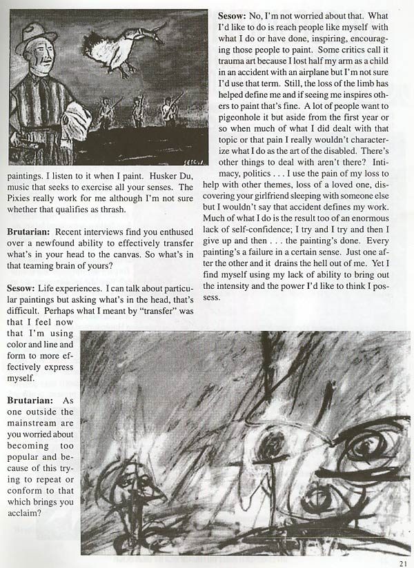 Brutarian Magazine Interview (1999), from Matt Sesow's press archive