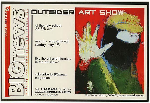 Sesow talks art at New School (2002), from Matt Sesow's press archive