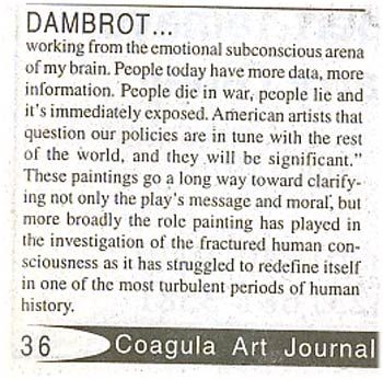 Coagula Magazine (2003), from Matt Sesow's press archive