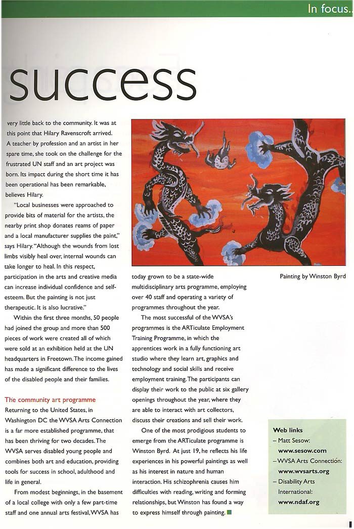Compass Magazine Article, 2003: image 03 from the original sesow.com press page