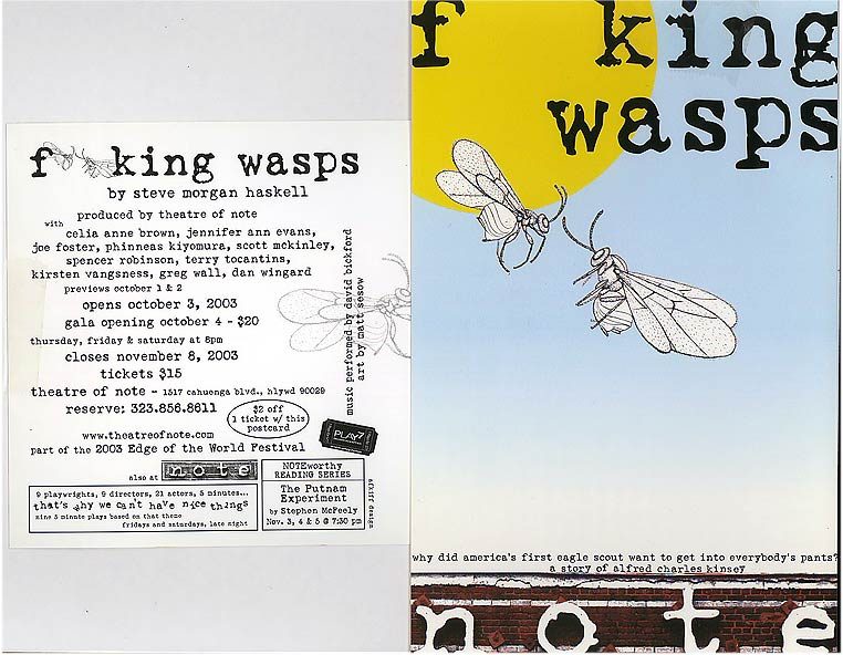 F**king Wasps (2003), from Matt Sesow's press archive