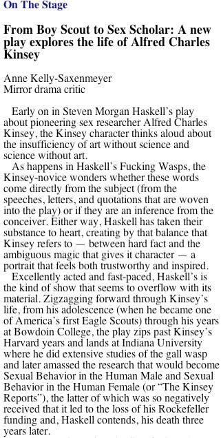 F**king Wasps (2003), from Matt Sesow's press archive
