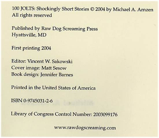 100 Jolts (2004), from Matt Sesow's press archive