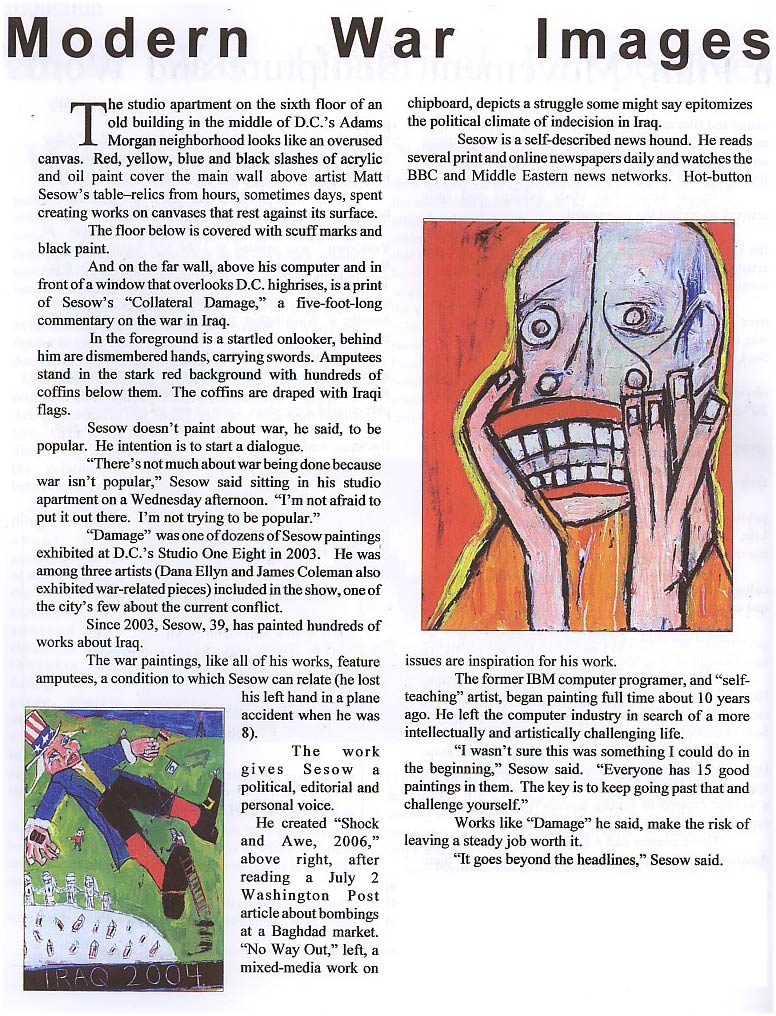 Article in MSDC magazine (2006), from Matt Sesow's press archive