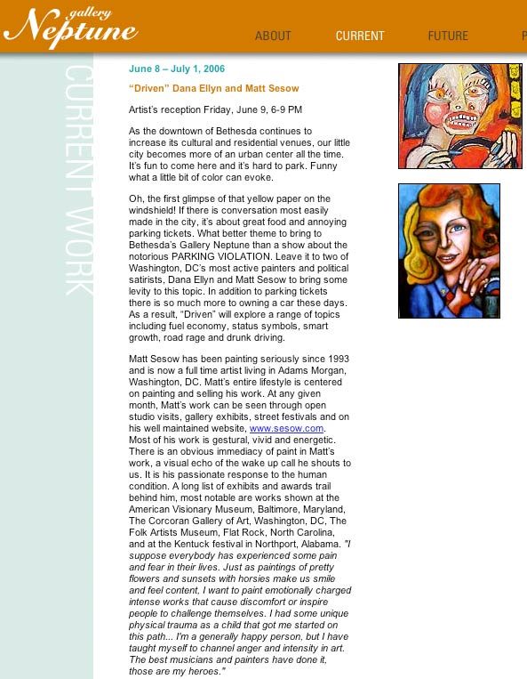 Two-person show, 2006: image 11 from the original sesow.com press page