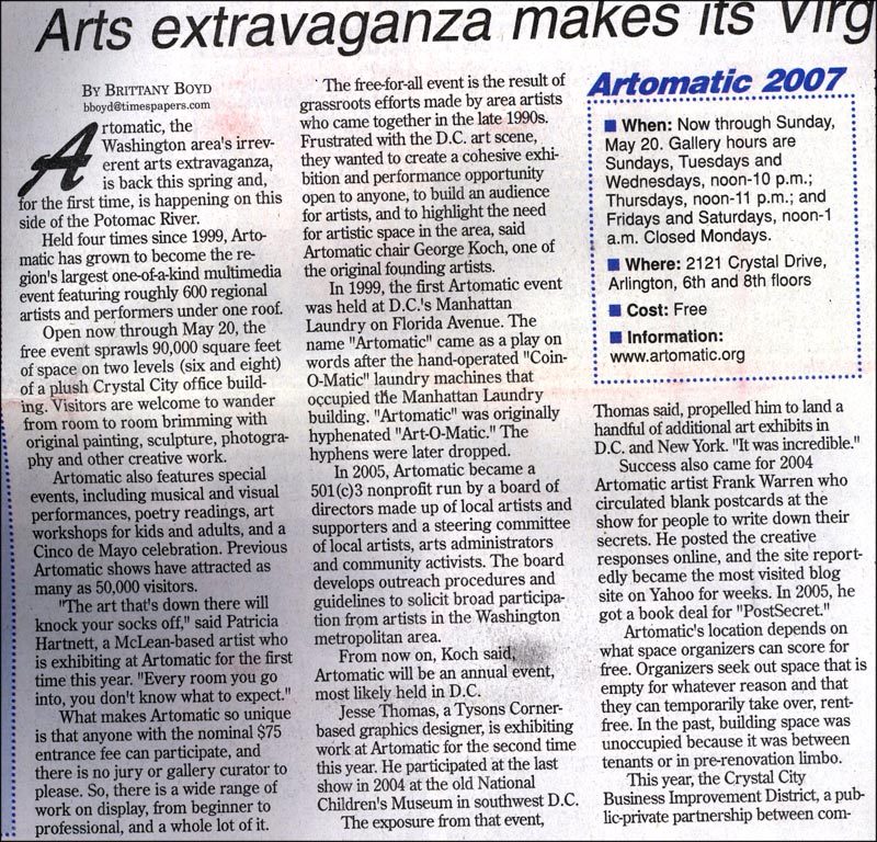Artomatic, 2007: image 02 from the original sesow.com press page