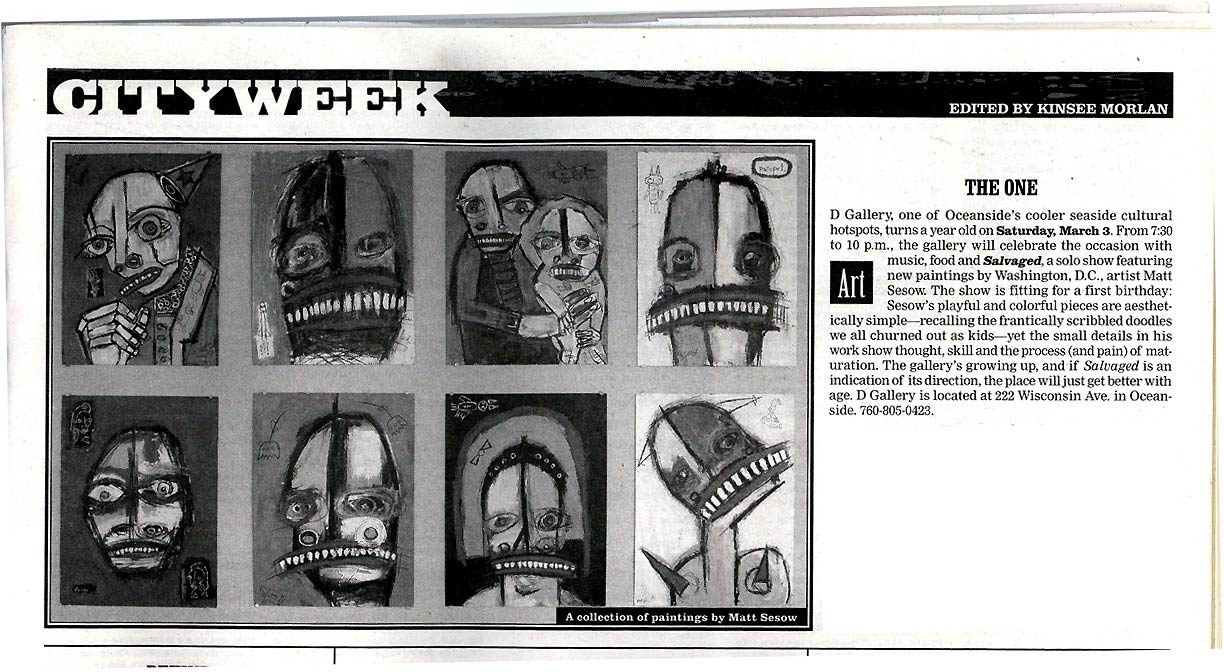 Solo Show, 2007: image 02 from the original sesow.com press page
