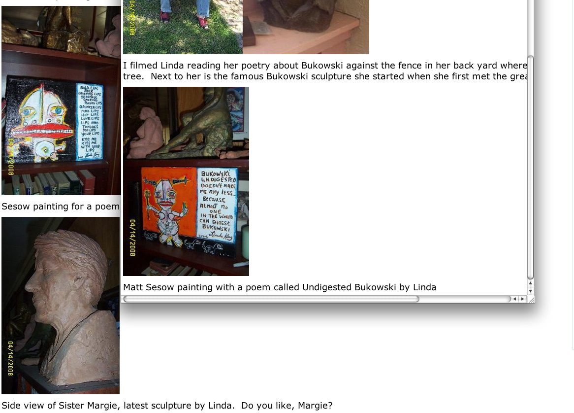Bukowski Undigested, 2008: image 19 from the original sesow.com press page