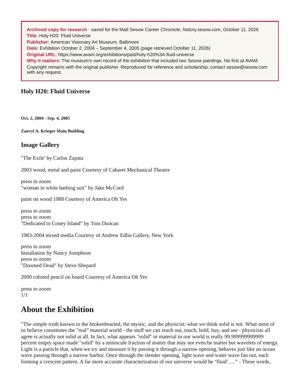 Holy H20: Fluid Universe, page 1