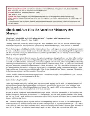 Shock and Awe Hits the American Visionary Art Museum, page 1