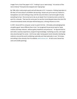 Betsy DiJulio, “ART: For Life & Limb,” VEER Magazine (Hampton Roads), 2021, page 2