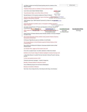 “Life and Limb: Works by Matt Sesow opens at the Baron and Ellin Gordon Art Galleries,” Artdaily, 2021, page 3