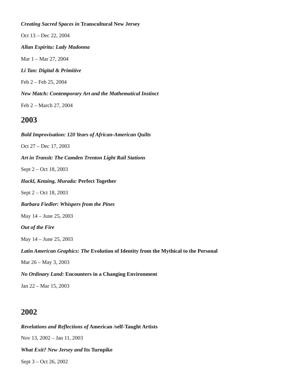 Exhibition Archive, page 7