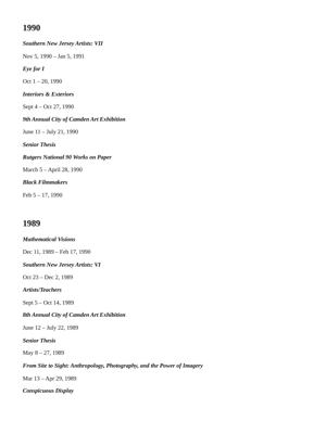 Exhibition Archive, page 14