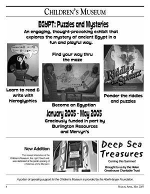 Museum of the Southwest newsletter, March–May 2005, page 4