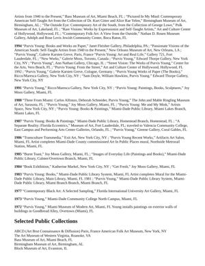 Purvis Young exhibition history (purvisyoung.com), page 7