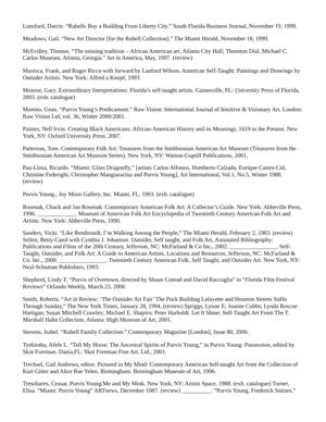 Purvis Young exhibition history (purvisyoung.com), page 10